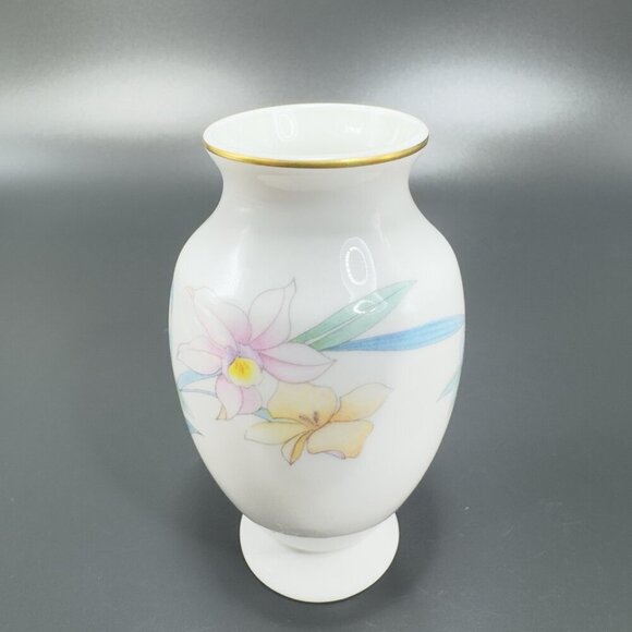 Christopher Stuart Bone China Porcelain Small Bud Vase Floral Pattern Vase VTG - Picture 12 of 12